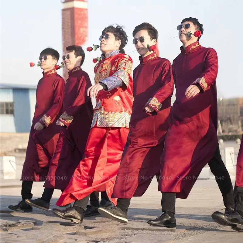 Традиционный китайский костюм Тан мужской кунг фу тай чи для разговора с крестом