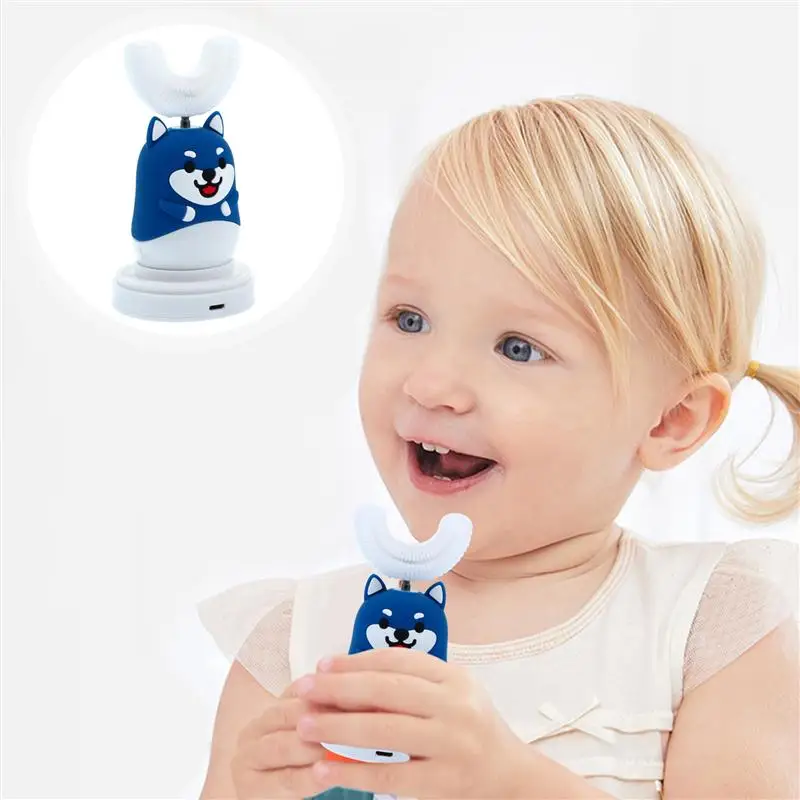

U-Shape Toothbrush Animal Shape Baby Toothbrush Cartoon Kids Electric Toothbrush