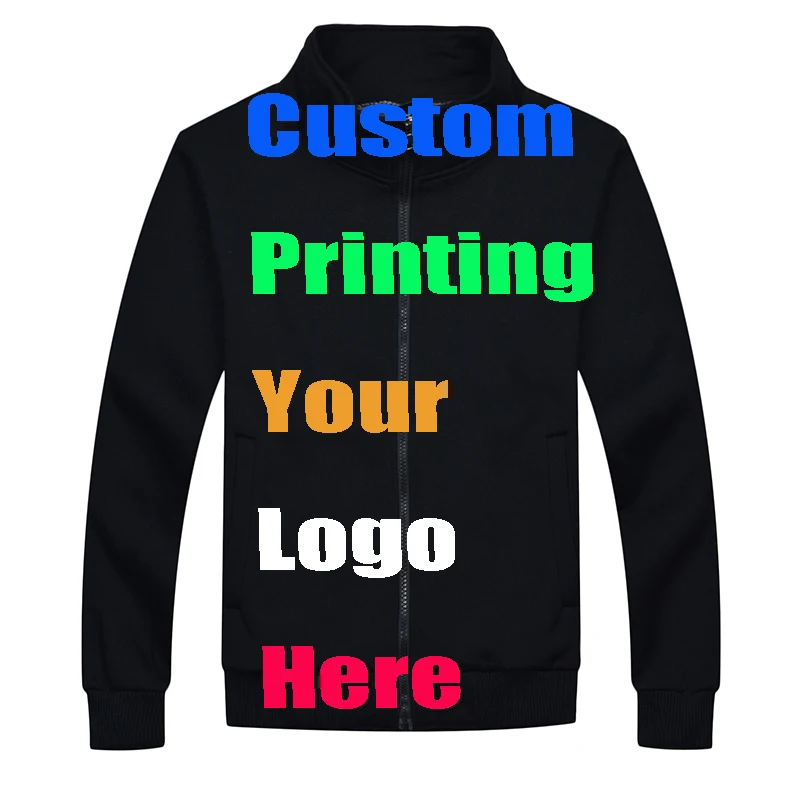 Куртка с принтом на заказ вышивкой для женщин и мужчин куртки шелковым экраном