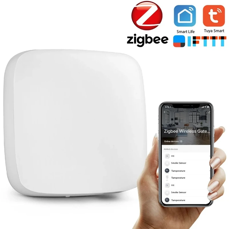 Умный шлюз Tuya ZigBee проводной хаб с дистанционным управлением через приложение Wi Fi