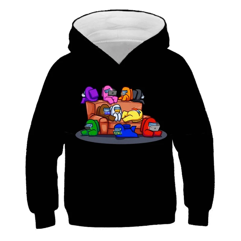 

Game Among as Impostor Printed Polyester Hoodies Children Crewneck Loose Tops Fashion Pullover Sweatshirt Autumn Casual Clothing