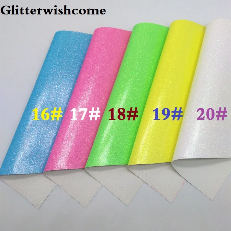 Мини рулон блестящей ткани Glitterwishcome 30 х134 см винил для бантов гладкая блестящая