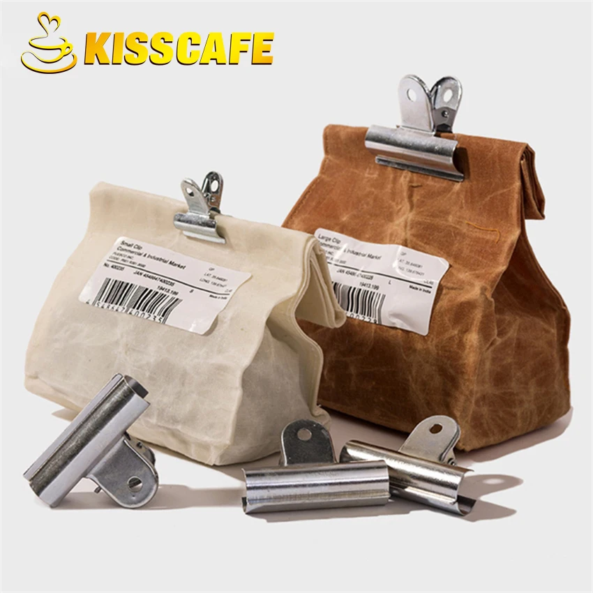 12/36 шт. Серебряные Зажимы для кофе зажимы пищевых продуктов пакетов тонкие