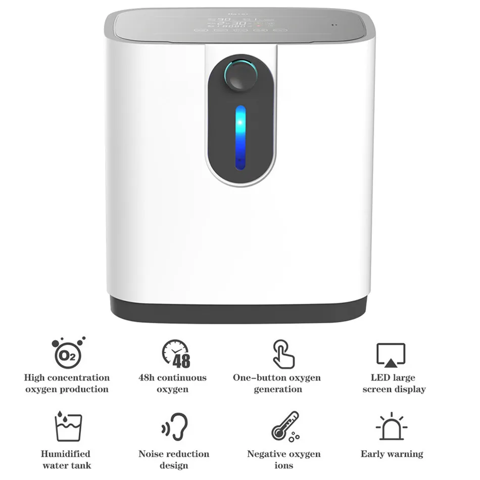 

AUPORO Air Purifier AC 220V/110V Oxygen Concentrator Generator ZY-1Z 1-7L/min 48Hours Oxygen Making Machine Without Battery
