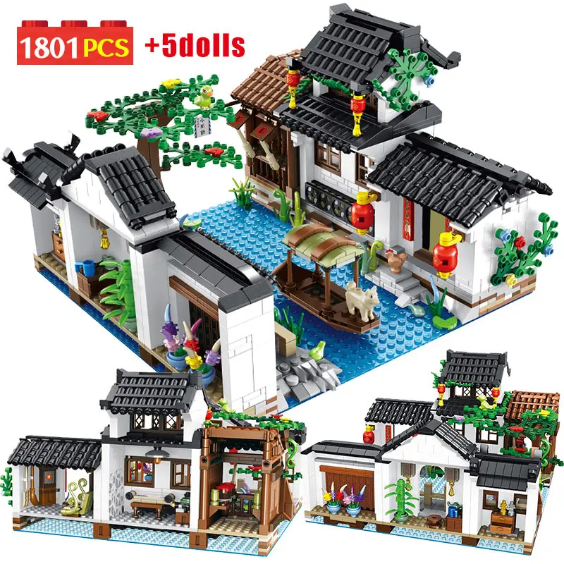 1801 шт. Детский конструктор уличный двор | Игрушки и хобби