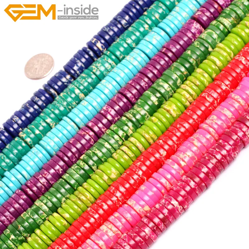 

Natural Sea Sediment Jaspers Stone Beads For Jewelry Making 4X12mm 15inches DIY Jewellery Gem-inside