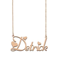 detrick name necklace custom name necklace for women girls best friends birthday wedding christmas mother days gift