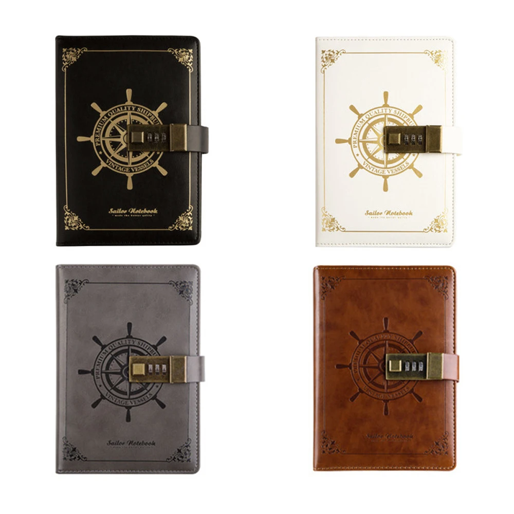 Ретро Тетрадь книга пароль планировщик журналы из искусственной кожи тетрадь