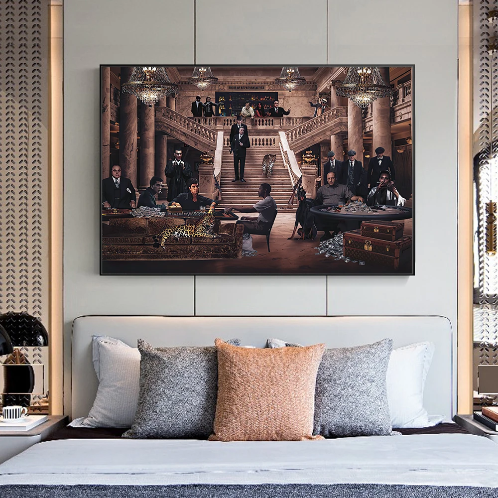 

New Popular British Criminal Gangster TV Series Peaky Blinders HD Painting On Canvas Posters Prints Cuadros For Bedroom Unframed