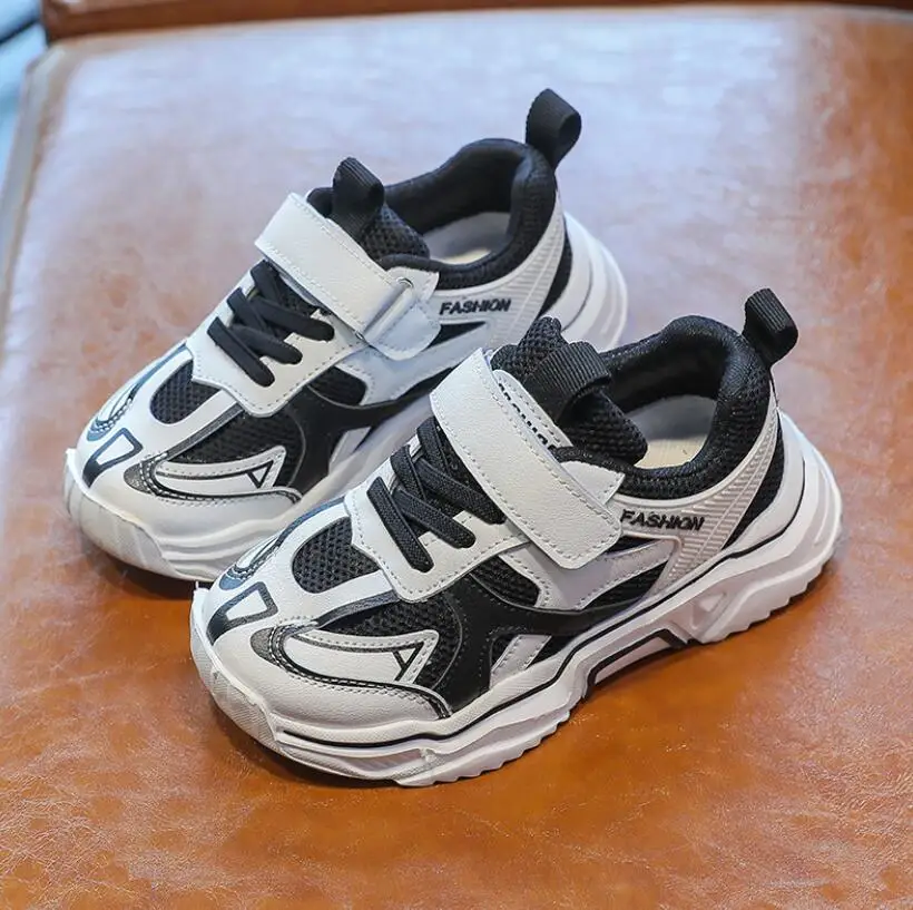 Осенняя детская повседневная обувь для мальчиков и девочек Модная дышащая