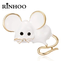 rinhoo rats enamel pins creative mouse brooch animal mice badge bag shirt lapel pin buckle simple party jewelry gift for friends