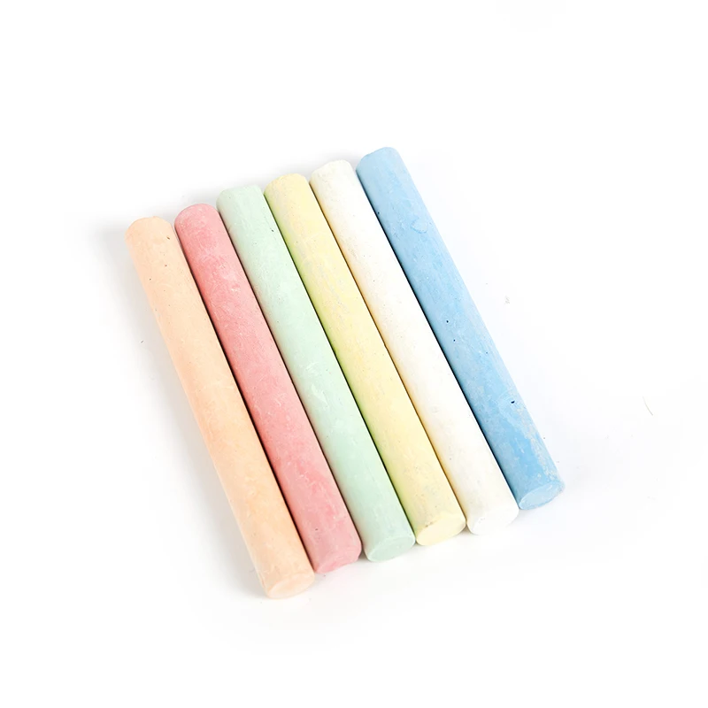 

12Pcs Dustless Chalk Pen Drawing Chalks For Blackboard 6 Colors Stationary Office School Supplies Accessories
