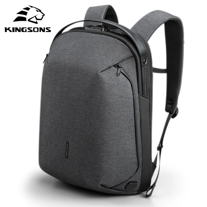 Мужской рюкзак с защитой от кражи Kingsons для ноутбука 180 дюйма USB зарядкой и