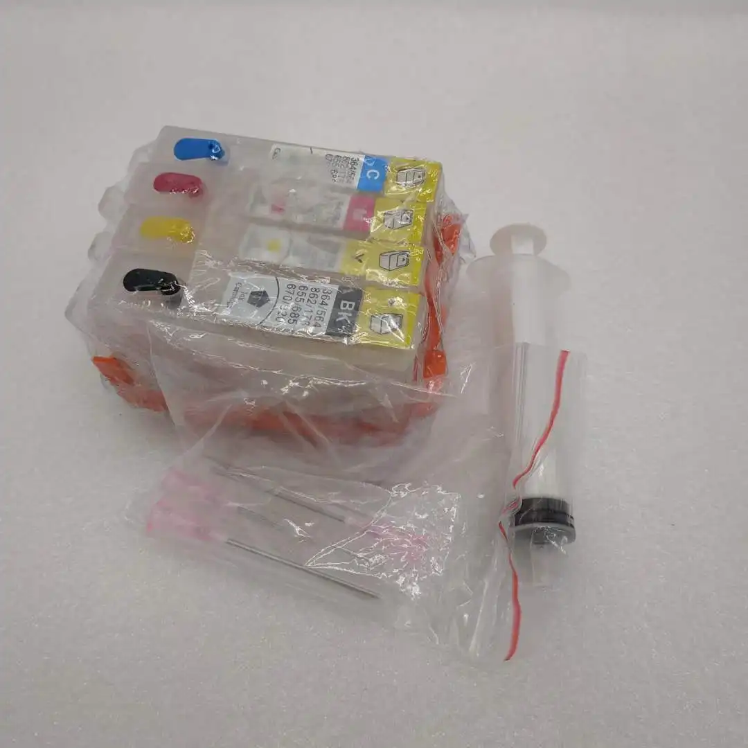 4 слота для принтеров hp 564 многоразовый картридж Photosmart B110a W ARC chip RIC printer parts |