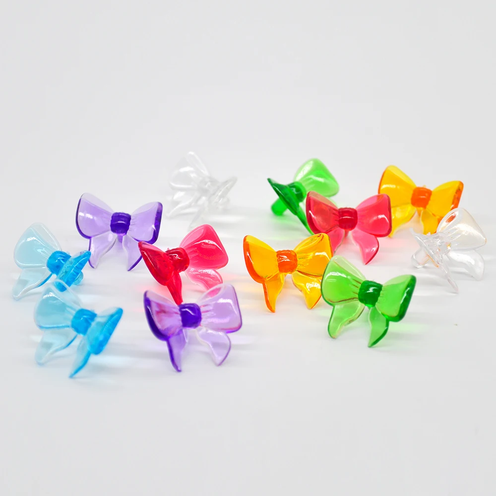 

24Pcs Christmas tree decoration bowknot light bulb bulb does not glow DIY beaded accessories pendant wedding handmade jewelry