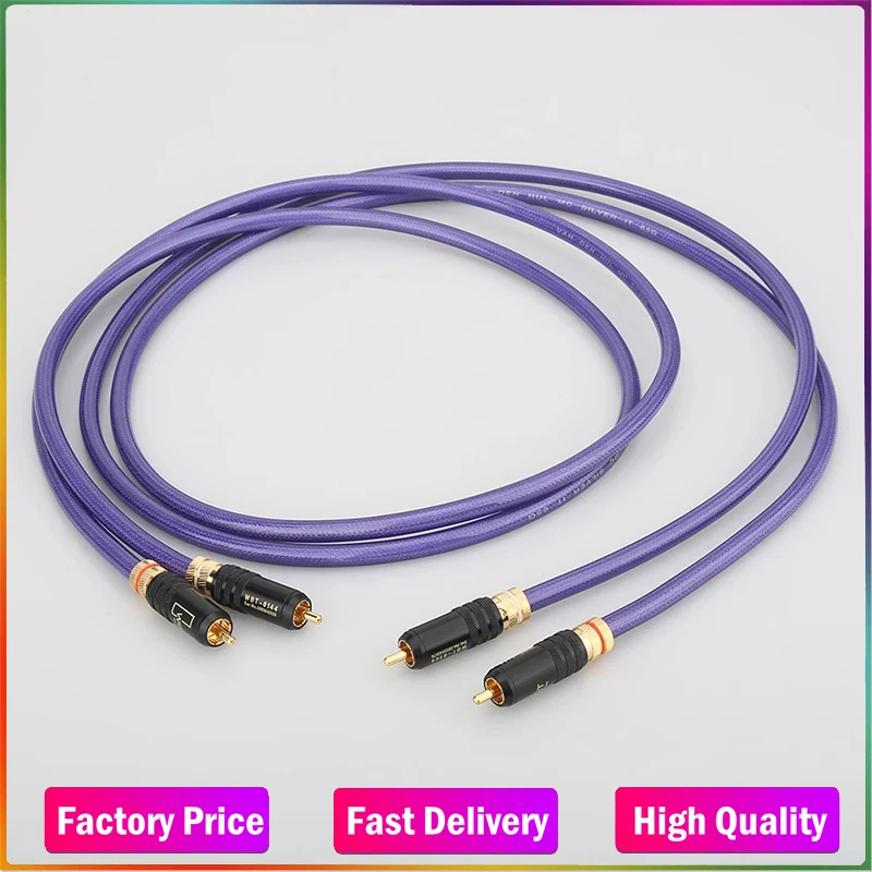 

Pair MC-SILVER IT 65 RCA audio interconnect cable with Gold plated RCA plug