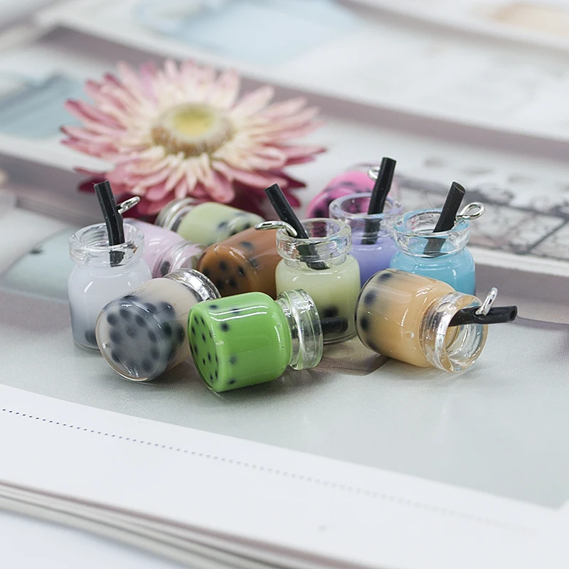 11 шт./лот бутылка для молока и чая сделай сам маленькая стеклянная имитация