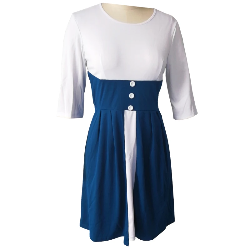 

Winter Autumn 3/4 Sleeve Dress Women 2021 Casual Plus Size Slim Patchwork Office Lady Dresses Elegant Vintage Sexy Party Dress