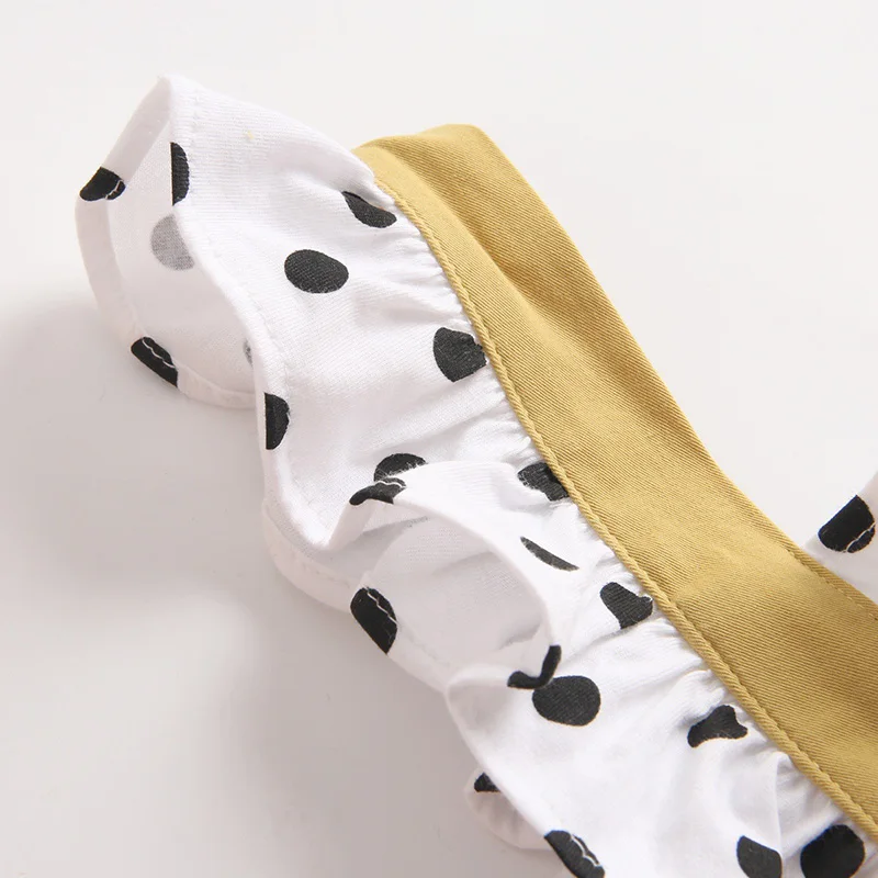 

2021 Summer Kids Clothes Girls Fashion Wave Jumpsuit For Children Cotton Newborn Baby Girls Romper 0-3 Years Kids Bodysuit