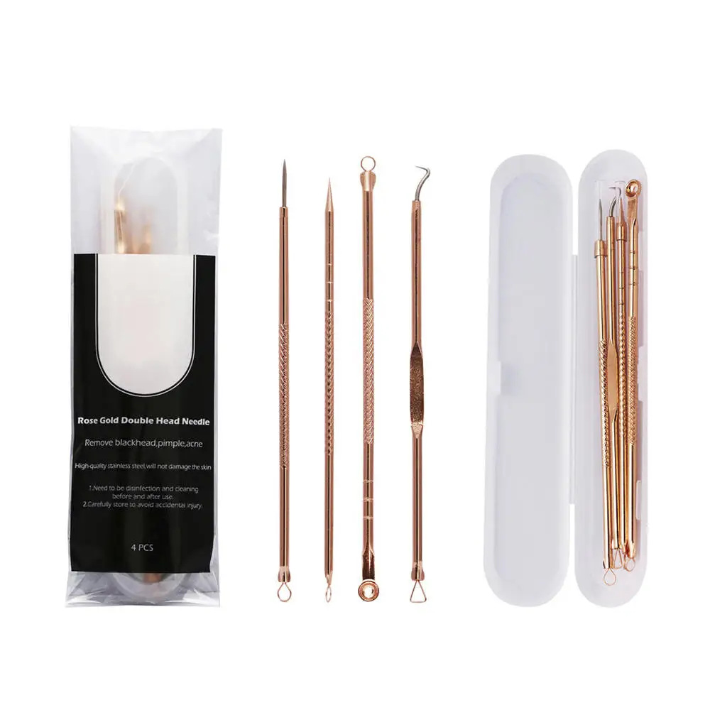 

8pcs Blackhead Whitehead Comedone Spot Pimple Blemish Extractor Remover Tool Comedones Extractor Treatment Pin Kits