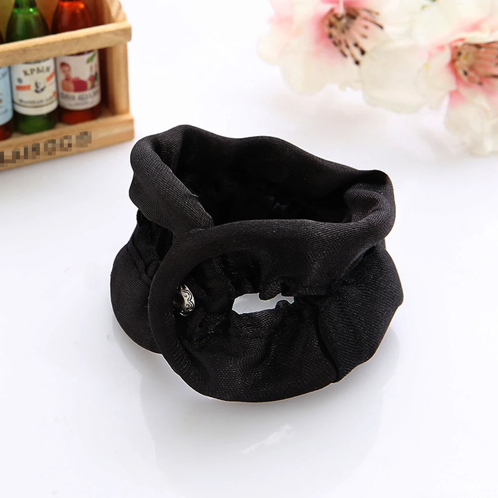 2 Волшебные сделай сам для девушек Шелковый пончик волос устройство пучка