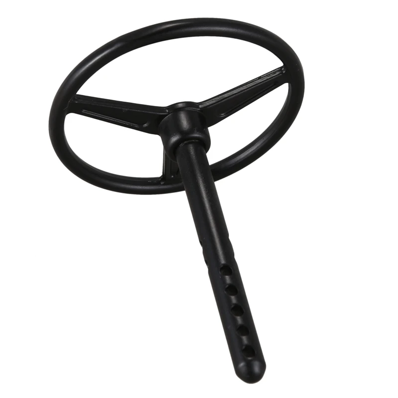 

Universal Metal Steering Wheel Black for 1/10 Scale RC Crawler Car Accessory B Style