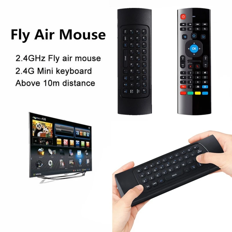 AMS-MX3 Fly Air Mouse умный голосовой пульт дистанционного управления 2 4G Беспроводная