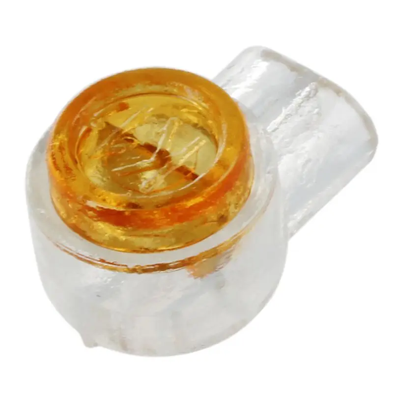 100 x воздухопроницаемые оранжевые прозрачные кнопочные соединители для