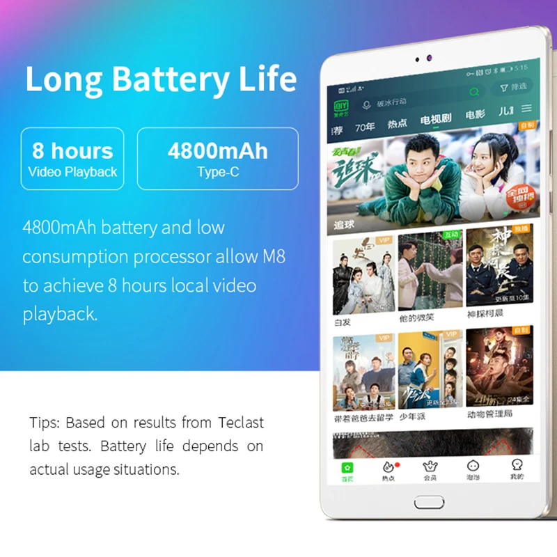 Teclast M8 2 5 K Дисплей 8 4 дюймов планшетный ПК с системой андроида и 7 1 Allwinner A63 ядра 3 Гб