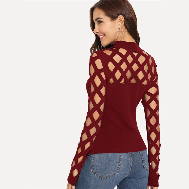 SHEIN, уличная одежда, вечерние, элегантные, сексуальные, рабочая одежда, квадратный вырез, на плечах, облегающая, осенняя, женская, офисная, женская футболка, Топ