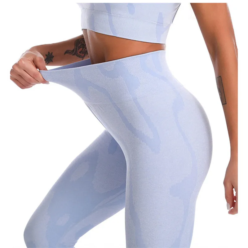 

High Waist Yoga Pants Women Stretch Belly Peach Hip Running Leggings Fitness Tight Sweatpants Sportswear Sports Trousers