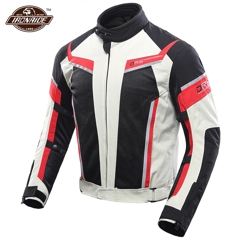 

DUHAN Summer Motorcycle Jacket Men Breathable Chaqueta Moto Hombre Moto Jacket Riding Clothing Biker Motorbike Jacket