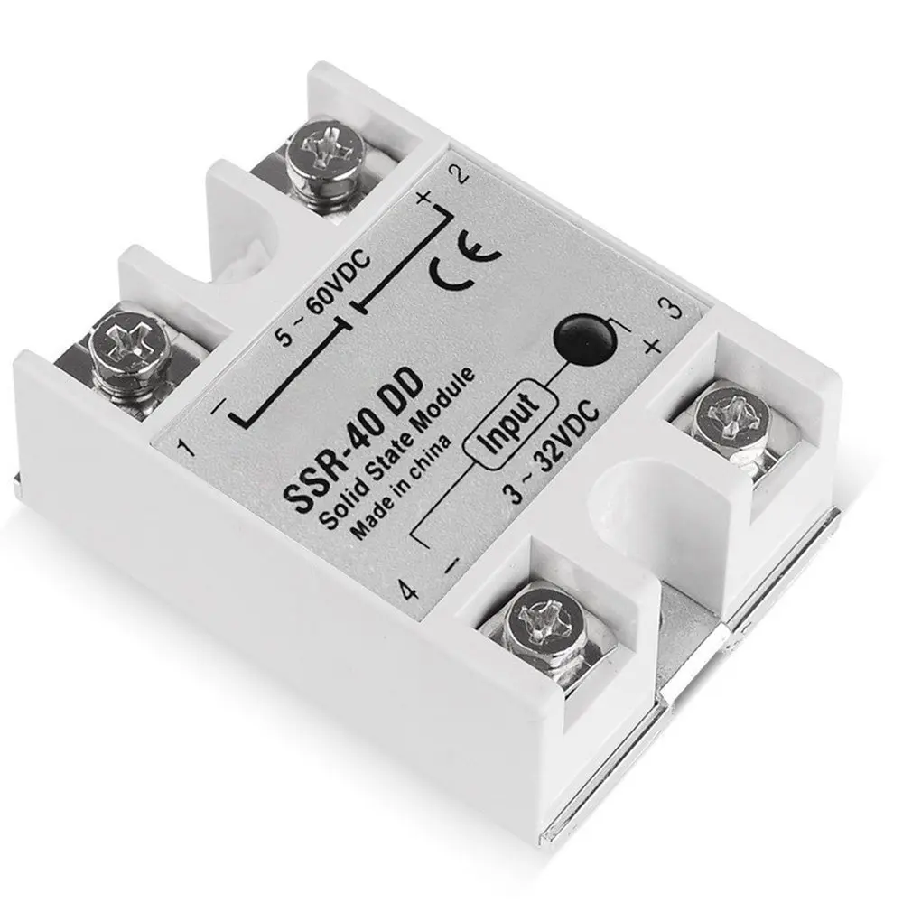 

DC-DC Single Phase Solid State Relay Direct-current SSR Module DD Input Voltage 3-32VDC TO 5-60VDC Output Load