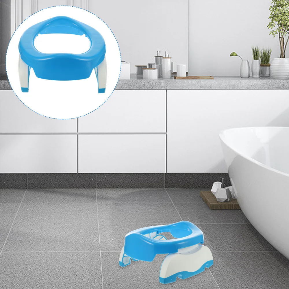 

1pc Portable Folding Toilet Seat Training Toilet Chair for Baby (Blue, White)