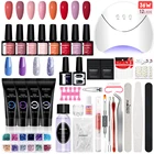 Профессиональный маникюрный набор Phoenixy, полуперманентный женский набор с УФсветодиодной лампой 36 Вт для маникюра, украшения для ногтевого дизайна