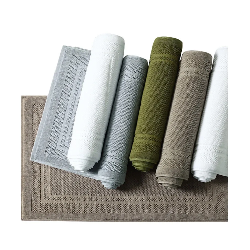 Полотенца для ванной с геометрическим принтом хлопковый нескользящий коврик в