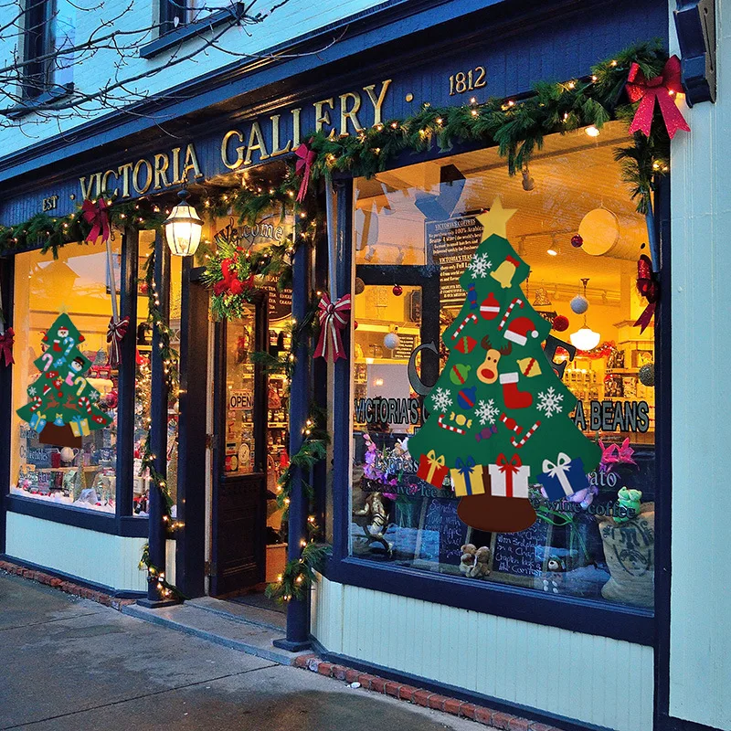 Войлочная Рождественская елка сделай сам новогодние подарки детские игрушки