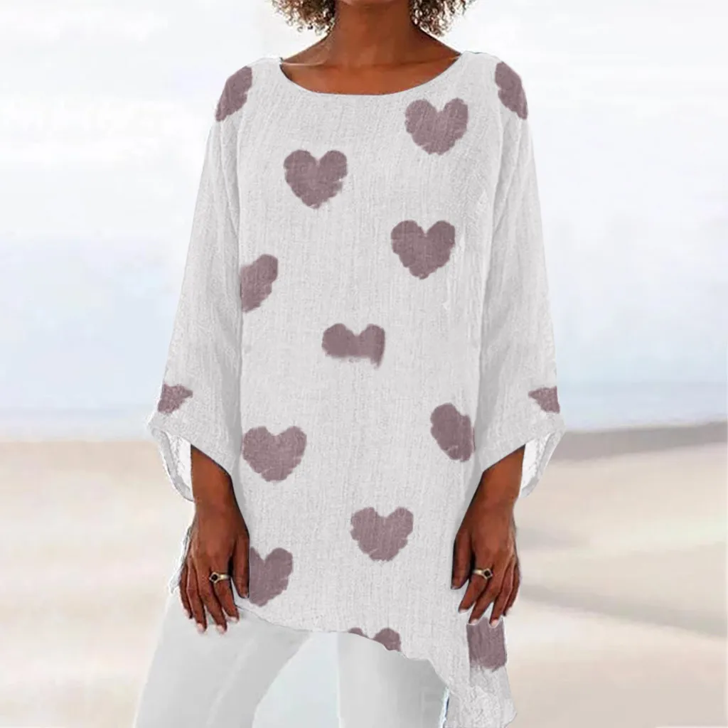 Женские рубашки на лето 2019 модная блузка с круглым вырезом Женский Топ длинным