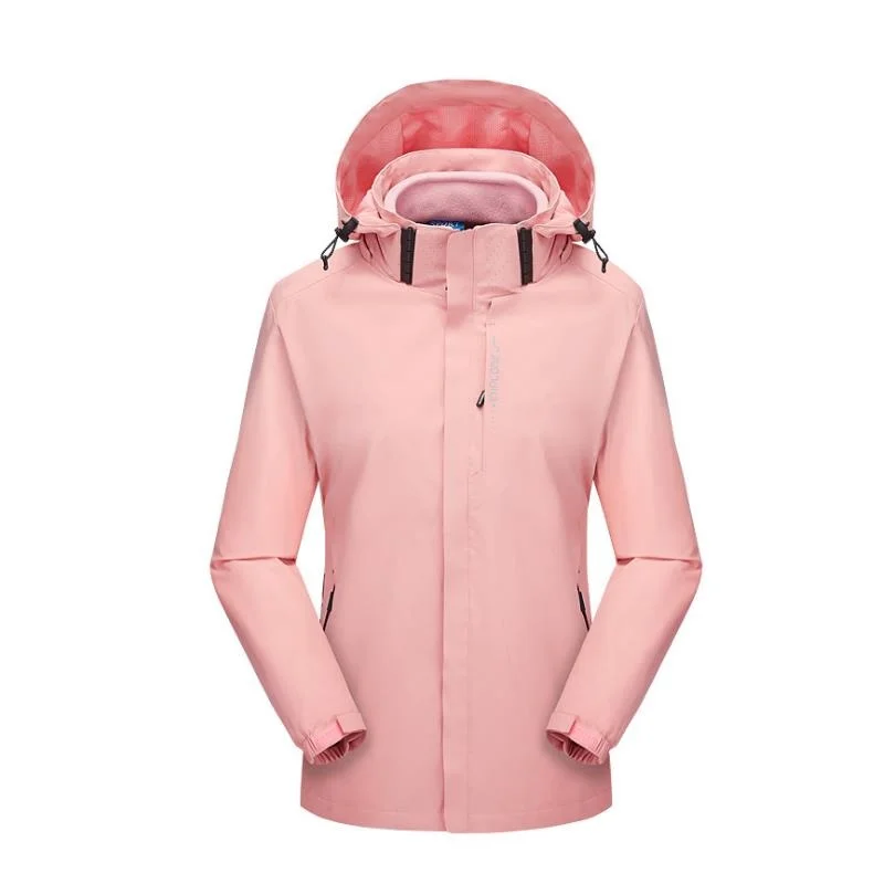 

Women New Winter Waterproof Women 3 in 1 jackets Detachable Windbreaker Camp Ski jacket Hike Trek Warm Coat