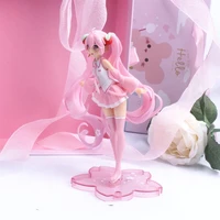 14cmnew anime pink sakura movable doll toy girl pvc doll model doll toy jewelry cos collection decoration birthday gift