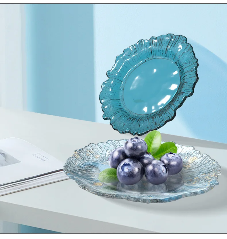 DIY Crystal Mirror Silicone Mold Irregular Fruit Plate Dish Tray Cup Mat Casting Molds Home Decoration Craft Resin Art Mould