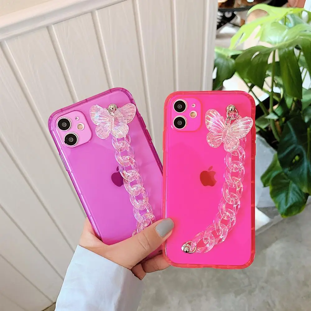 Флуоресцентный Мягкий силиконовый чехол для iphone 7 8 plus 11Pro SE MAX XS XR | Мобильные