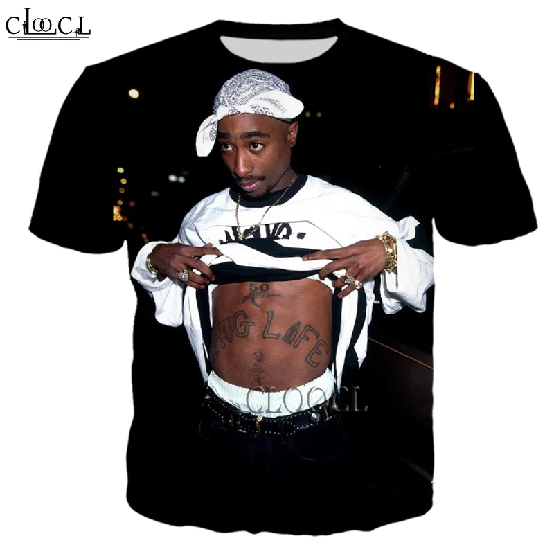 

Топ CLOOCL Rapper Amaru Shakur 2pac Tupac с 3D принтом для мужчин и женщин, модная футболка в стиле Харадзюку с коротким рукавом, лидер продаж, Прямая поставка