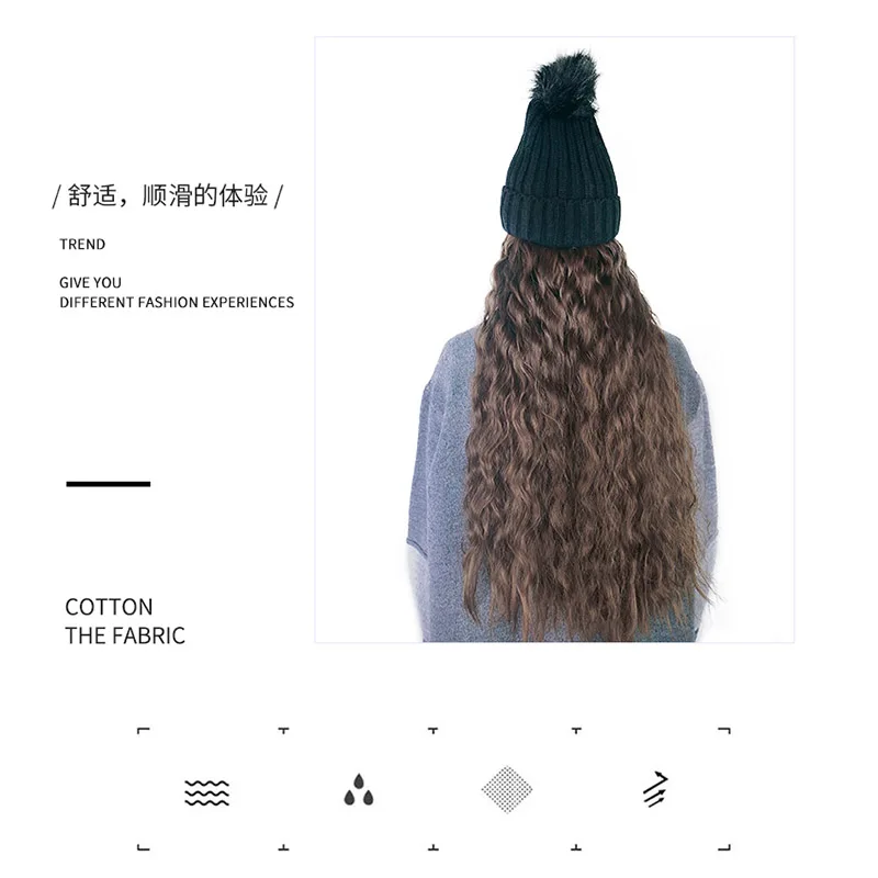 Корейская версия осенне зимней шерстяной шапки WEILAI в сеточку красного цвета с