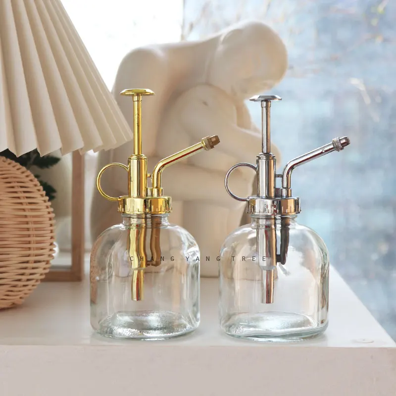 

Mini Copper Plant Flower Watering Can Pot Spray Bottle Garden Mister Sprayer Garden Supplies WY52601