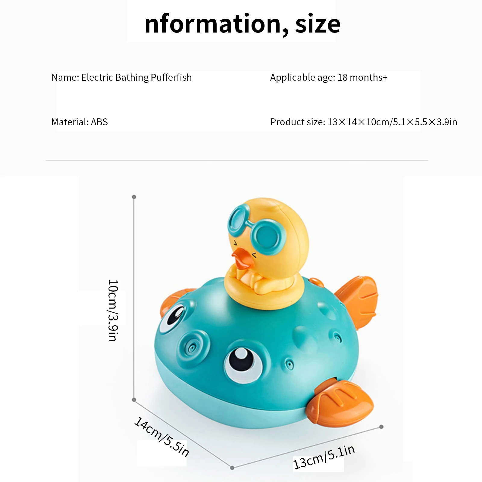 

Cute Kids Bath Toy Animal Shape Automatic Water Sprinkler Bathtub Shower Plastic Pool Bathtub Fun Water Toy For Toddlers Kids