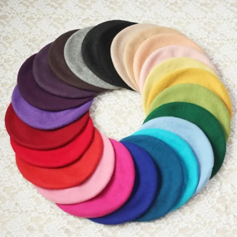 

Spring/Summer/Fall/Winter Women Hat Season Wedding Party Ladies Wool Day Series Wool Beret Painter Bud Hat Fashion