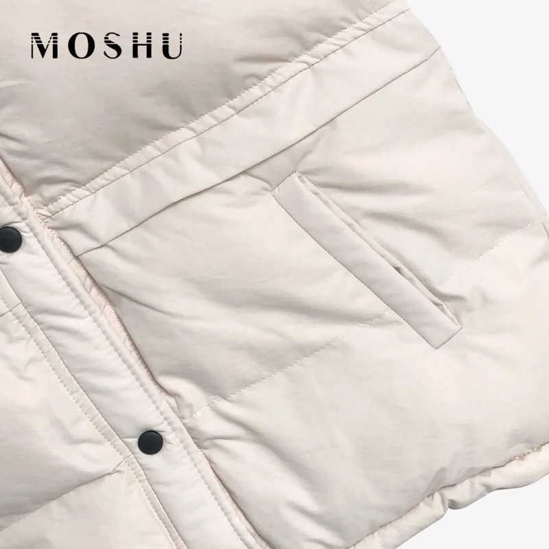 

Women Sleeveless Jacket Winter Lightweight Gilets Female Windbreaker Down Vest Waistcoat Ladies Black White BodyWarmer