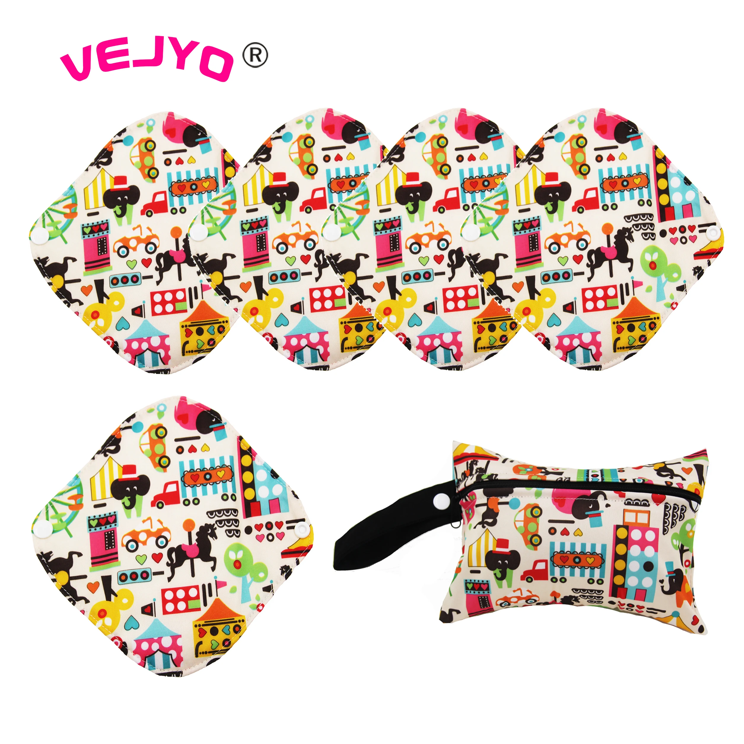 5 + 1 комплект женские менструальные подкладки из бамбука|Товары для женской