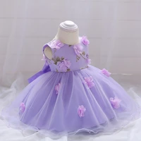 baby girl dress wedding gown flower dress baby girl party hand stitched floral birthday princess dress 6 24 month l1839xz
